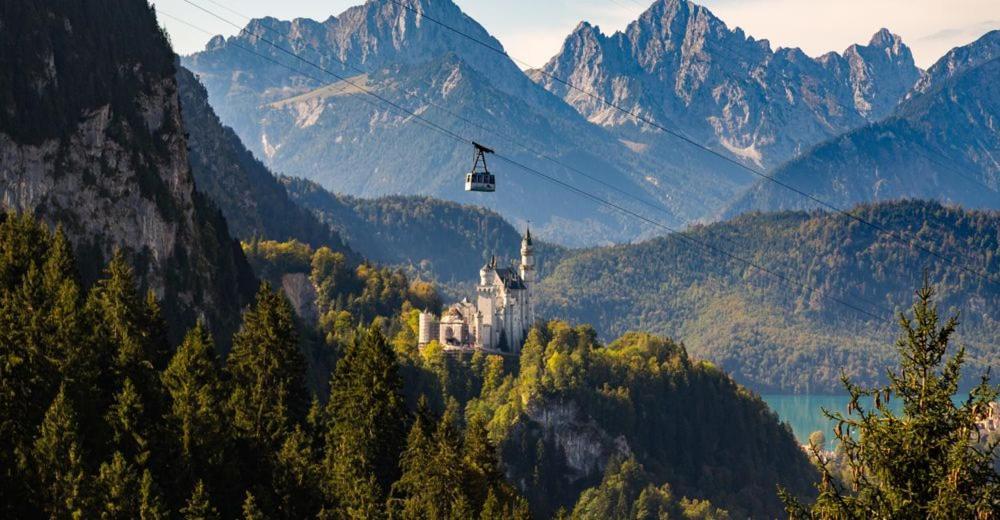 23 Neu Erbaute Ferienwohnung Mit Schloss- Und Panoramablick Halblech Zewnętrze zdjęcie